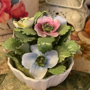 Bone china floral arrangement
